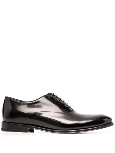 Henderson Baracco Leather Oxford Shoes In Black