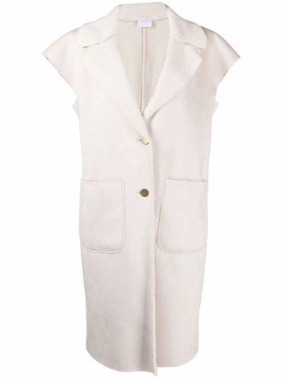 Merci Shortsleeved Button Coat In White