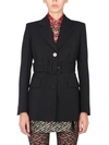 Versace Single-breasted Wool Blazer In Black
