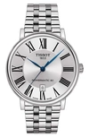 Tissot Carson Premium Powermatic Bracelet Watch, 40mm In Silver