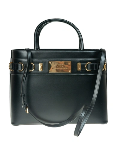Elisabetta Franchi Daily Small Shopping Bag In Black