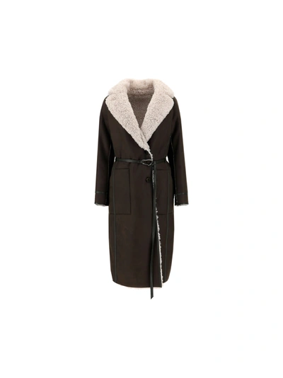 Urbancode Coat In Khaki/cream