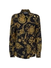 VERSACE JEANS COUTURE BAROQUE PRINT TWILL SHIRT,71HAL201NS007G89