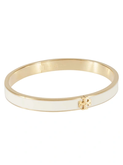 Tory Burch 7mm Kira Enamel Bangle Bracelet In White