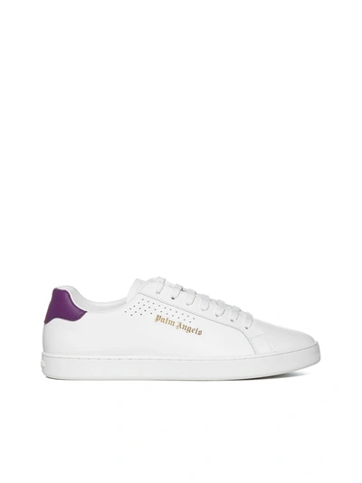 Palm Angels New Tennis Lace-up Sneakers In White