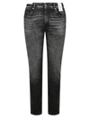 Pt01 Jeans Stretch Vintage Nero In Black