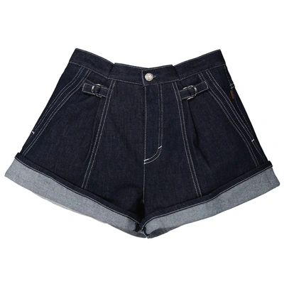 CHLOÉ CHLOE LADIES BLUE RECYCLED DENIM SHORTS