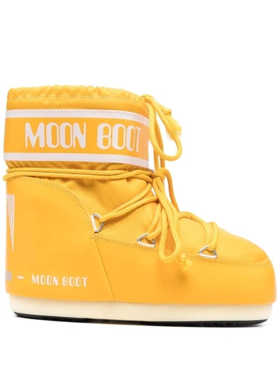 Moon Boot Yellow Classic Icon Low Snow Boots