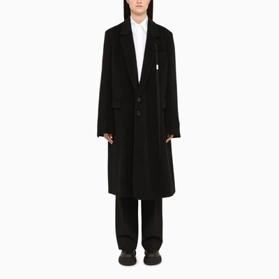 Ann Demeulemeester Black Single-breasted Coat