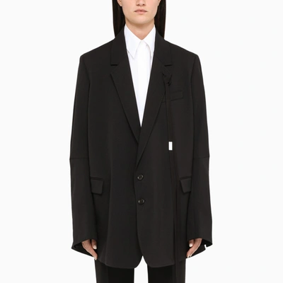 Ann Demeulemeester Black Single-breasted Blazer