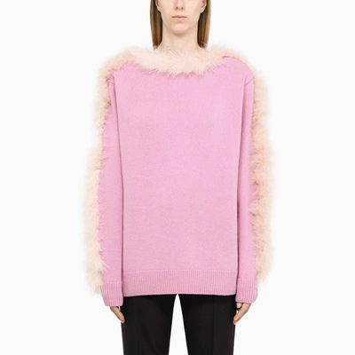 Dries Van Noten Pink Crewneck Pullover