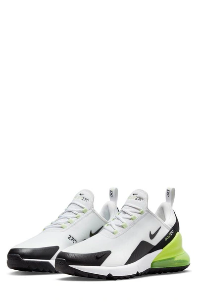 Nike Air Max 270 G Golf Shoe In White / Black
