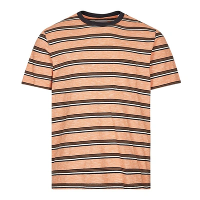 Albam Heritage Stripe T-shirt Orange Stripe