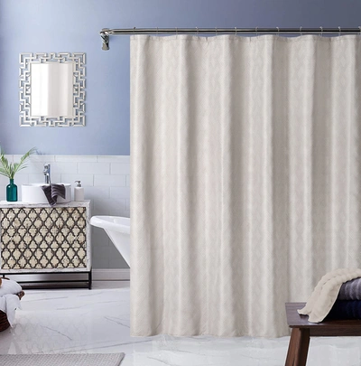 Dainty Home Monte Carlo Shower Curtain In Taupe
