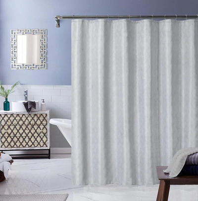 Dainty Home Monte Carlo Shower Curtain In Silver