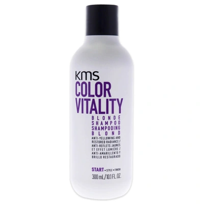 Kms Color Vitality Blonde Shampoo By  For Unisex - 10.1 oz Shampoo In Grey,purple,white
