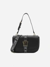 LOVE MOSCHINO ECO-LEATHER SHOULDER BAG WITH DECORATIVE BUCKLE,JC4311PP0DKO0 -000