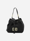 LOVE MOSCHINO BUCKET BAG IN NYLON WITH LOGO LETTERING,JC4298PP0DKM0 -000