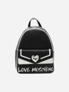 LOVE MOSCHINO BACKPACK WITH CONTRASTING LOGO PRINT,JC4258PP0DKE1 -00A
