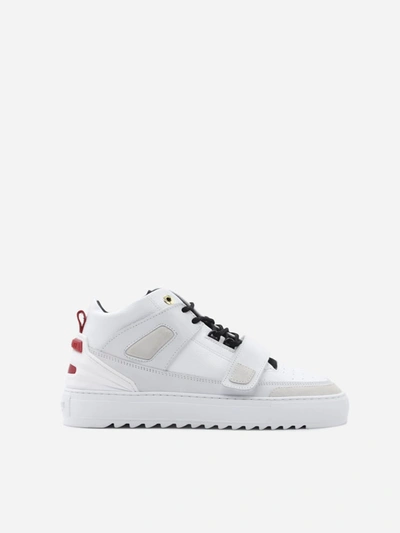 Mason Garments Sneakers Florence Mid In Leather - Atterley In White