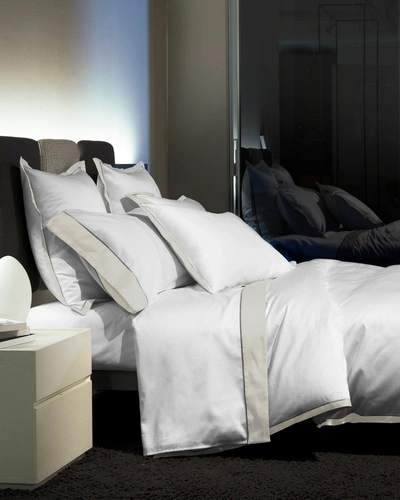 Signoria Firenze Luna Pillowcases, Set Of 2 Qn In White/pearl