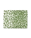Matouk Iconic Leopard Placemats, Set Of 4 In Green