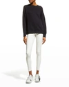 Commando Control Top Faux Patent Leather Leggings In White