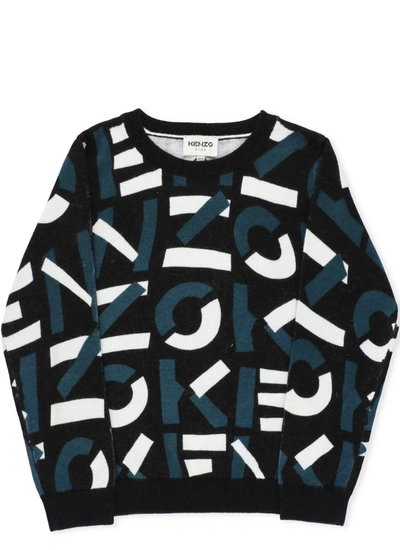 Kenzo Logo Sweater In Black
