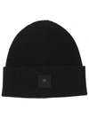 MOOSE KNUCKLES MOOSE KNUCKLES LOGO PATCH KNITTED BEANIE
