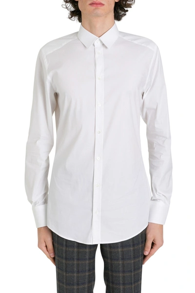 Dolce & Gabbana Classic Italian Collar Cotton Shirt In White