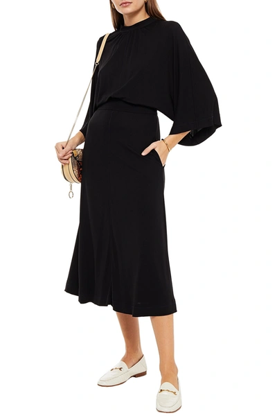 See By Chloé Jersey Midi Dress In Black
