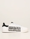Versace Jeans Couture Logo-print Lace-up Sneakers In White
