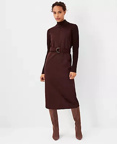ann taylor brown suede dress THML Kylie Short Sleeve Brown Suede Dress- SALE XS main image 1