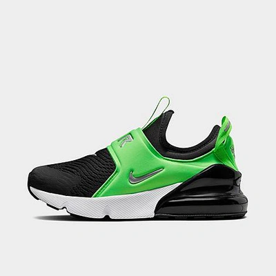 Nike Little Kids' Air Max 270 Extreme Casual Shoes In Black/green Strike/white/chrome