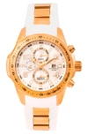 Aquaswiss Men's Trax Ii Stainless Steel Watch In White/ Rosegold