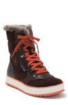 Aquatherm By Santana Canada Maya Faux Fur Lined Lace-up Boot In Brown Rust