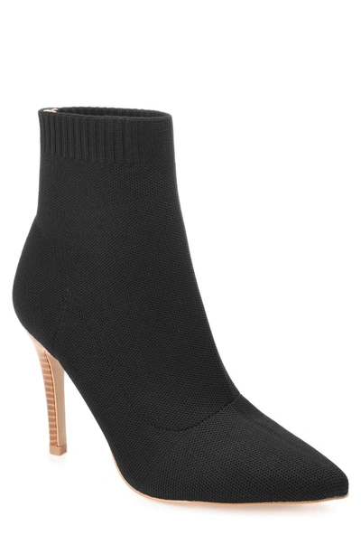 Journee Collection Comfort Foam Milyna Sock Bootie In Black