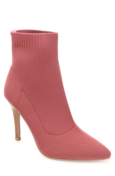 Journee Collection Comfort Foam Milyna Sock Bootie In Clay