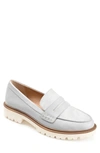 Journee Collection Kenly Comfort Foam Penny Loafer In Grey