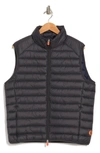 Save The Duck Adam Puffer Vest In Anthracite Grey