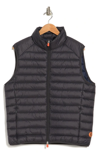 Save The Duck Adam Puffer Vest In Anthracite Grey
