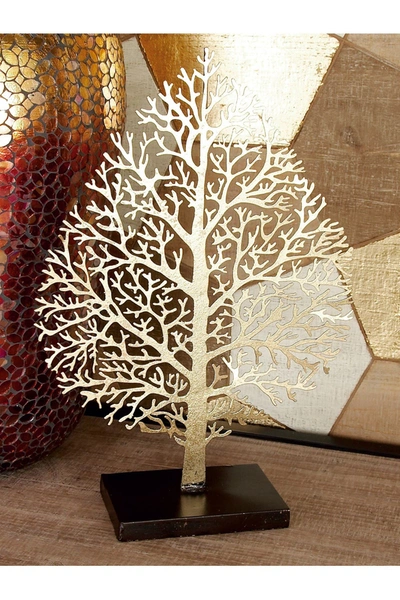 Willow Row Gold Metal Traditional Sculpture