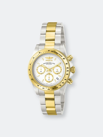 Invicta Mens Speedway Chronograph G S 9212 Gold Stainless-steel Plated Japanese Quartz Divin