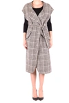 Alysi Womens Multicolor Other Materials Coat In Multicolor