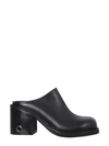 Sunnei "buco" Sabot Sandals In Nero
