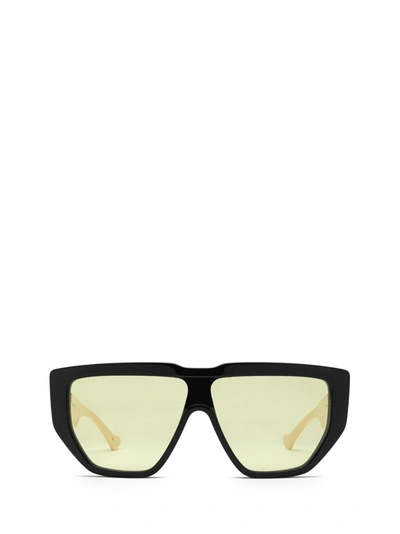 Gucci Gg0997s Black Sunglasses In Black White Green
