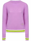 Msgm Sweater In Lilac