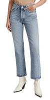 AGOLDE MID-RISE RELAXED BOOT CUT JEANS,AGOLE30568