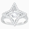 Swarovski Sparkling Dance Star Ring In Silver/crystal