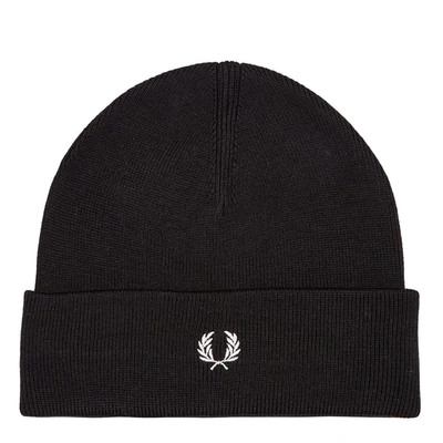 Fred Perry Merino Beanie In Black